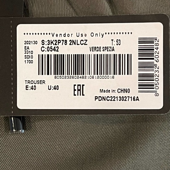 EMPORIO ARMANI CUPRO PAPERBAG CARGO PANTS IN GREEN NWT WOMEN'S SIZE IT 40 - Picture 10 of 16